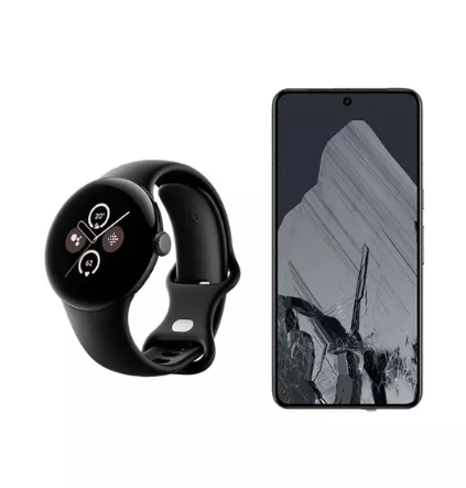 GOOGLE Pixel 8 Pro (128 GB, Obsidian) & Pixel Watch 2 Bundle